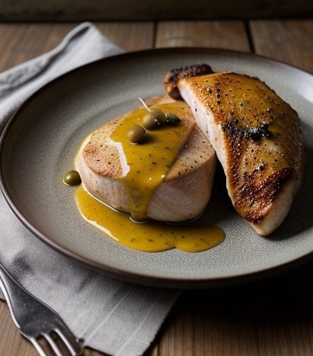 Chicken Breasts With Lemon and Caper Sauce recipe image