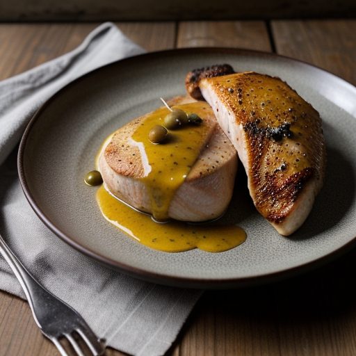 Chicken Breasts With Lemon and Caper Sauce recipe image