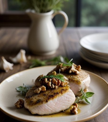 Chicken Breasts With Walnut Aillade recipe image