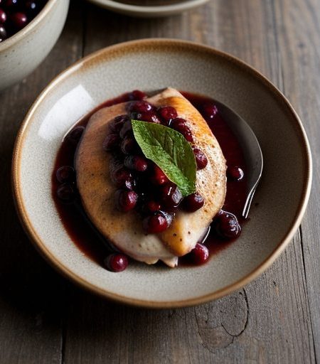Chicken Breasts in Cranberry Sauce recipe image