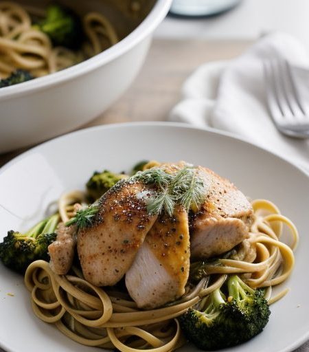 Chicken & Broccoli With Linguine recipe image