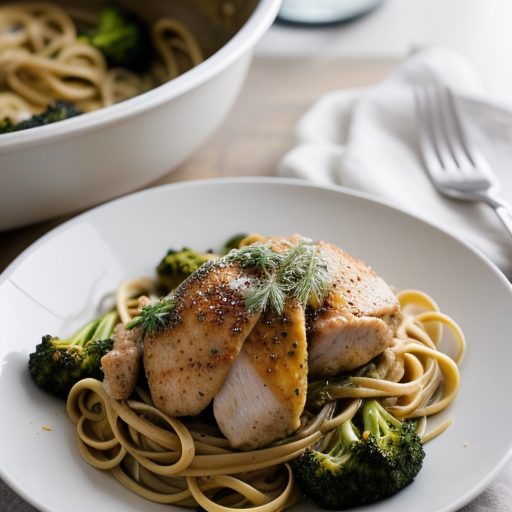 Chicken & Broccoli With Linguine recipe image