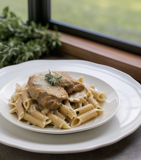 Chicken & Cheddar Pasta Toss recipe image