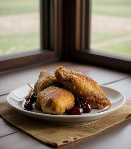 Chicken & Cherries Jubliee recipe image