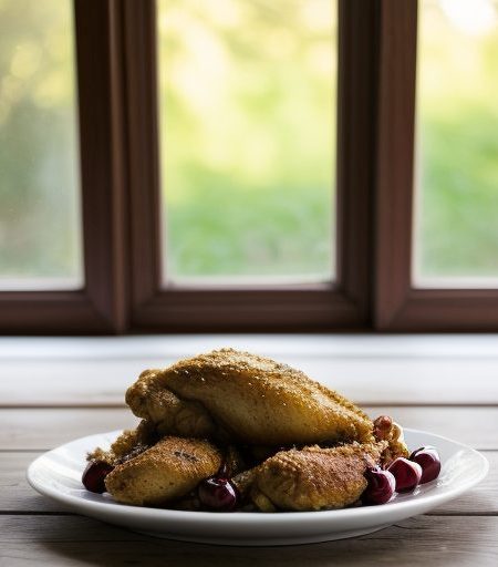 Chicken & Cherries Jubliee recipe image