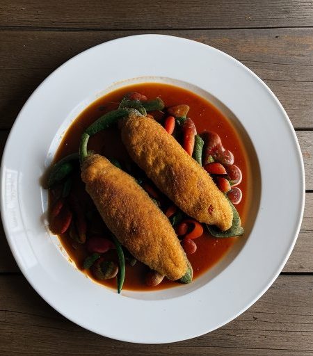 Chicken Chilies Rellenos recipe image