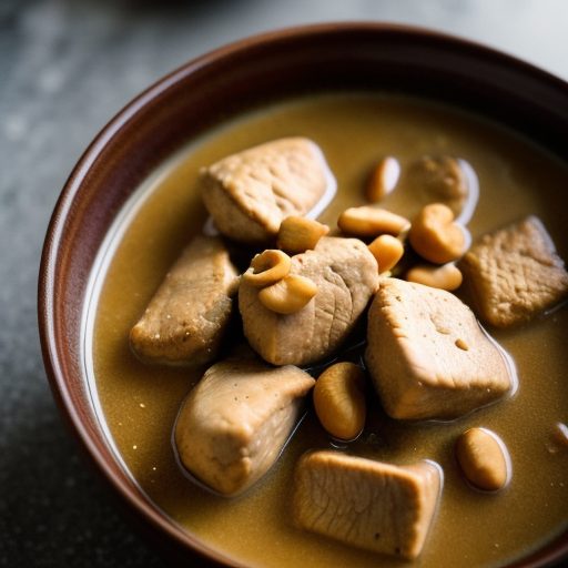 Chicken Chunks With Peanuts in Spicy Sauce (K recipe image