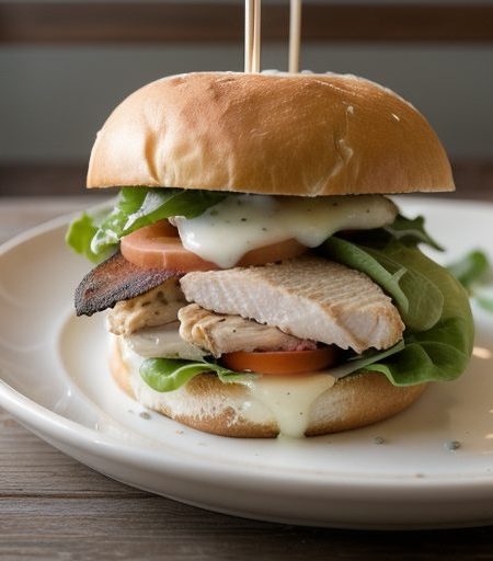 Chicken Club Sandwiches recipe image