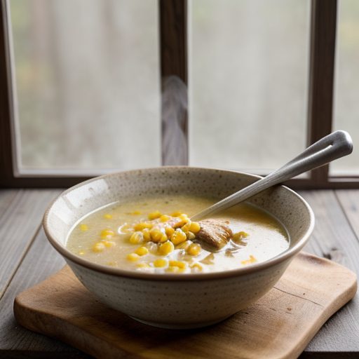 Chicken Corn-Meal Soup recipe image