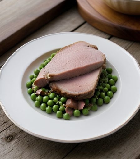 Chicken Country Ham & Peas recipe image