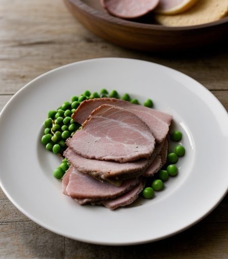 Chicken, Country Ham and Peas recipe image