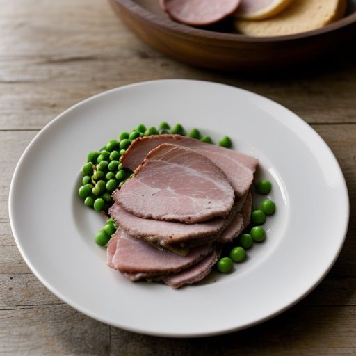 Chicken, Country Ham and Peas recipe image