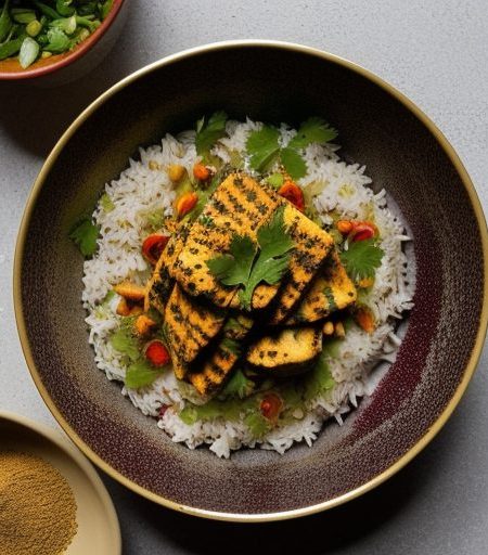 Chicken Curry Rice Salad recipe image
