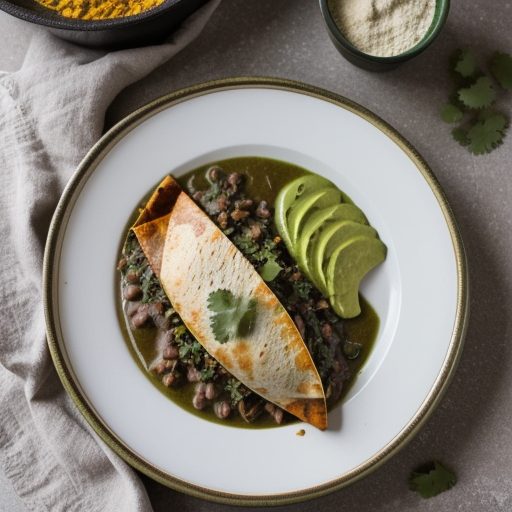 Chicken Enchiladas in Green Mole recipe image
