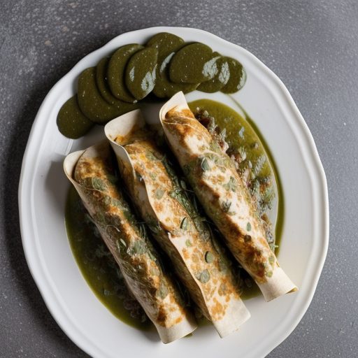 Chicken Enchiladas in Green Mole recipe image