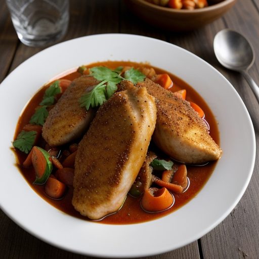 Chicken Fillets in Tomato Wine Sauce recipe image