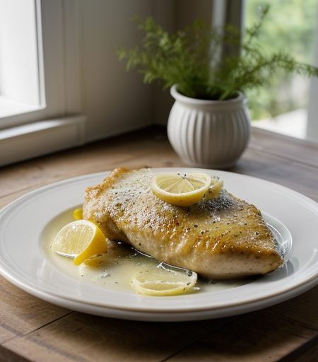 Chicken Francese With Lemon and Pecorino recipe image