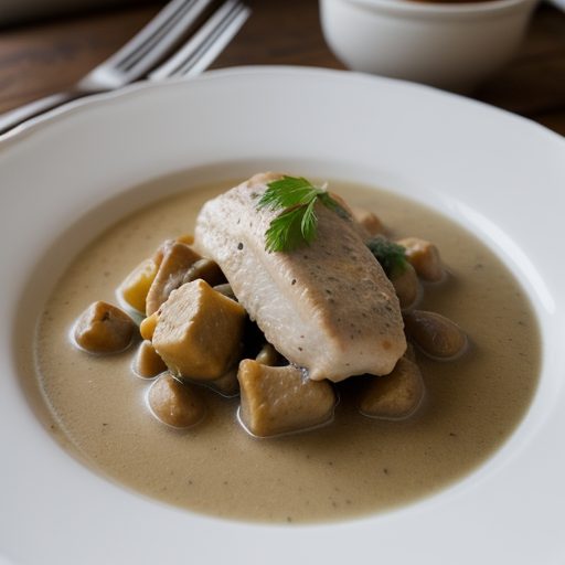 Chicken Fricassee (Huhnerfrikassee recipe image