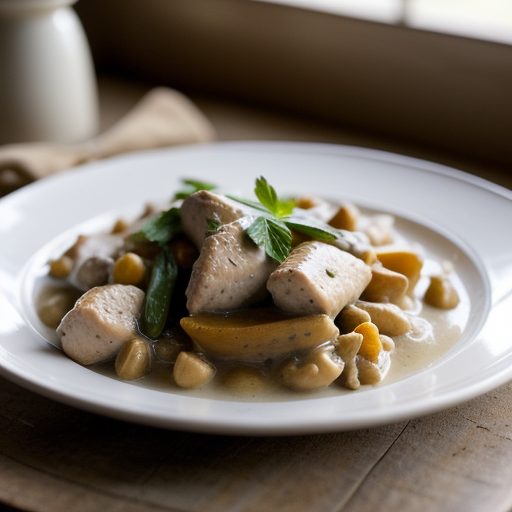 Chicken Fricassee - Low Fat recipe image