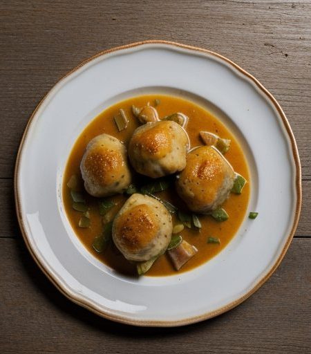 Chicken Fricassee With Tomato Dumplings recipe image