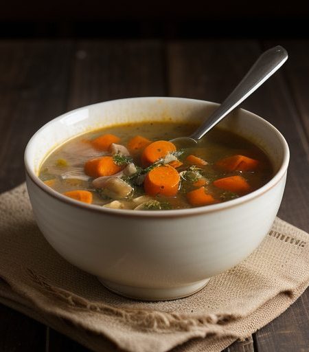 Chicken Giblet Vegetable Soup recipe image