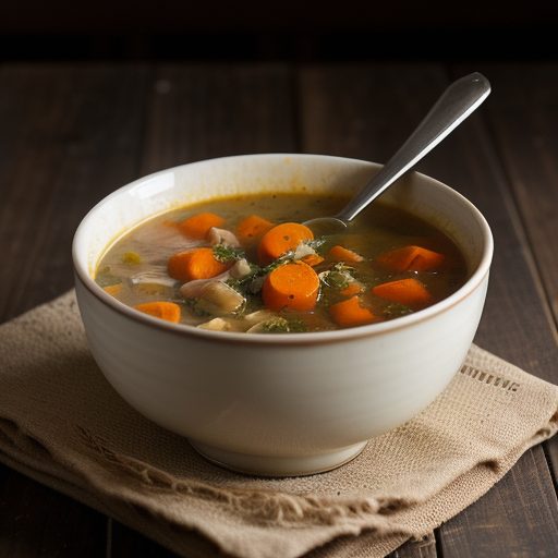 Chicken Giblet Vegetable Soup recipe image