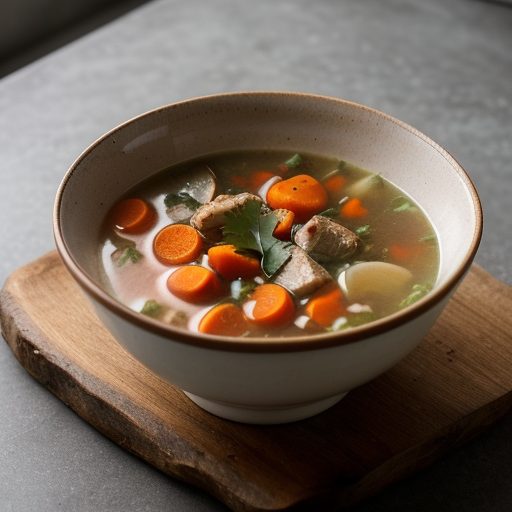 Chicken Giblet Vegetable Soup recipe image