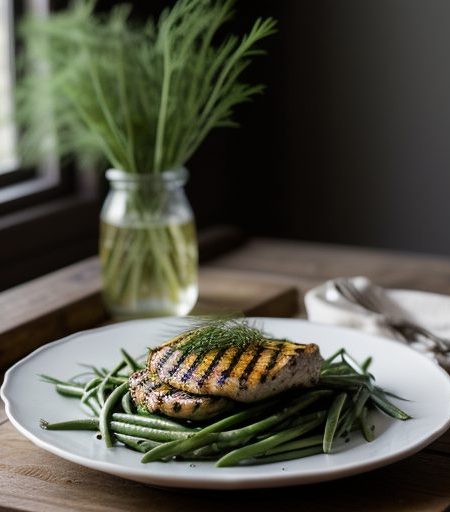 Chicken Green Bean & Dill Salad recipe image