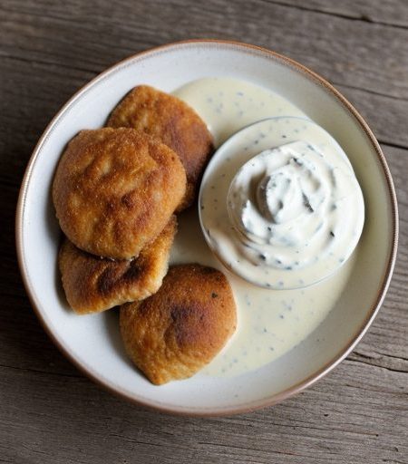 Chicken Kotletki With Sour Cream Sauce recipe image