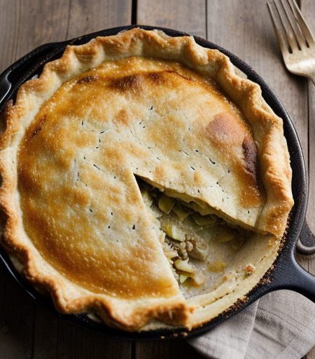 Chicken & Leek Pie (Irish recipe image
