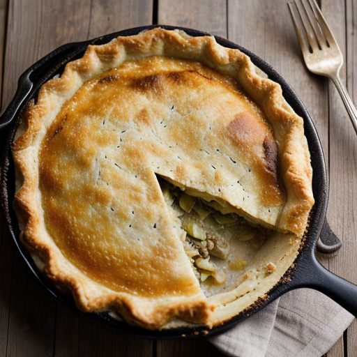 Chicken & Leek Pie (Irish recipe image