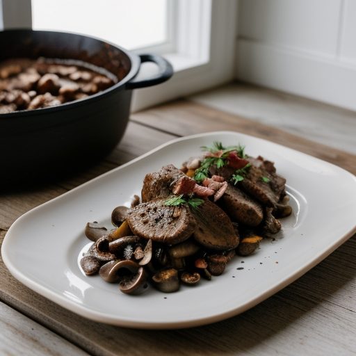 Chicken Livers & Mushrooms recipe image