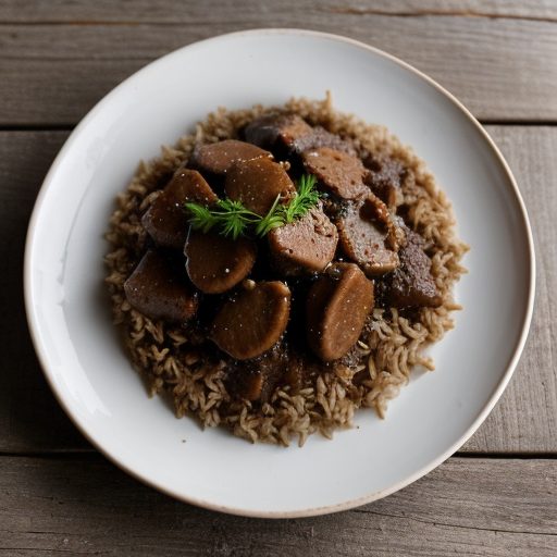 Chicken Livers Over Rice recipe image