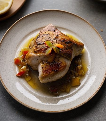 Chicken Marinated With Grapefruit recipe image
