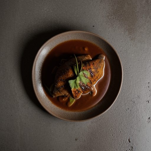 Chicken Mole With Coffee Extract recipe image