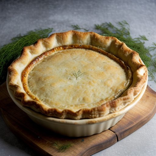 Chicken Mushroom Pie With Dill Crust recipe image
