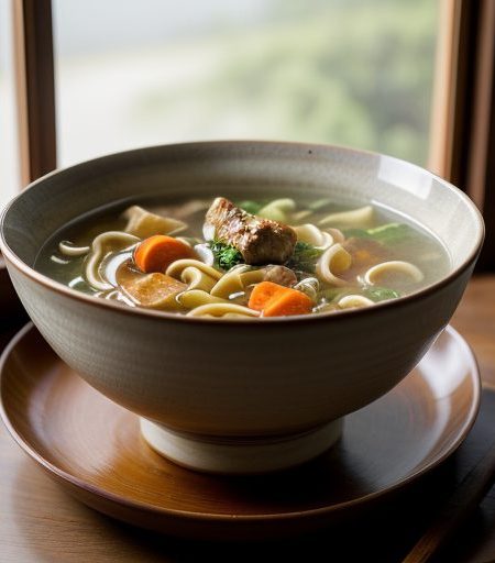Chicken & Noodle Soup With Vegetables recipe image