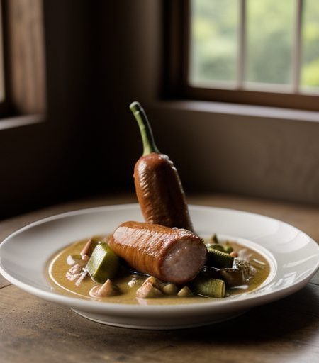 Chicken Okra Gumbo With Sausage recipe image
