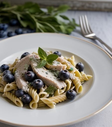 Chicken-Pasta Sald With Blueberries #2 recipe image