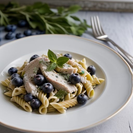 Chicken-Pasta Sald With Blueberries #2 recipe image