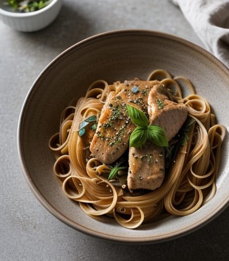 Chicken & Pasta in Ginger Sauce recipe image