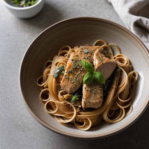 Chicken & Pasta in Ginger Sauce recipe image