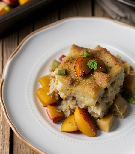 Chicken Peach Casserole recipe image