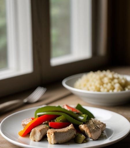 Chicken & Peppers for 1 recipe image