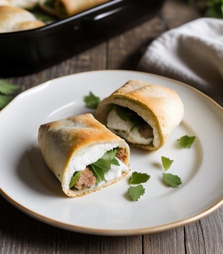 Chicken Pockets Stuffed With Goat's Cheese, Poblanos recipe image