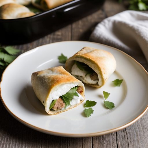 Chicken Pockets Stuffed With Goat's Cheese, Poblanos recipe image