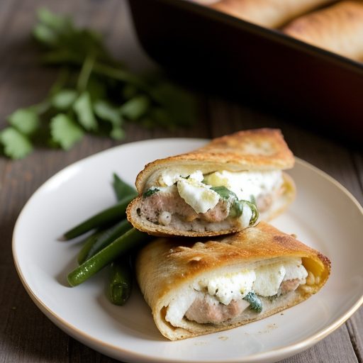 Chicken Pockets Stuffed With Goat's Cheese and Poblanos recipe image
