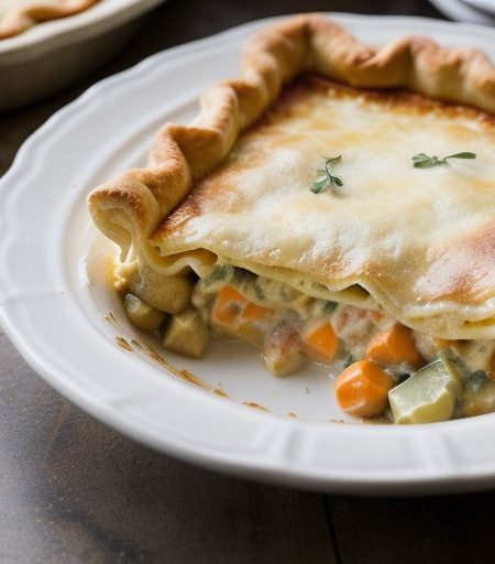 Chicken Pot Pie Lasagne recipe image