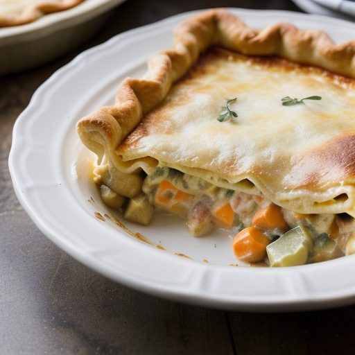 Chicken Pot Pie Lasagne recipe image