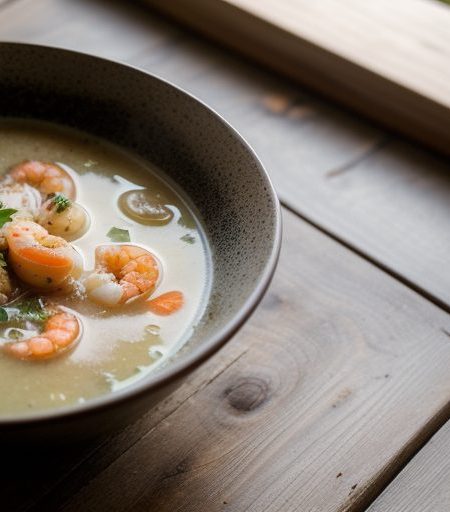 Chicken & Prawn Soup recipe image